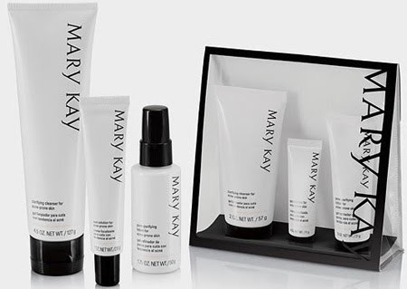 Kit cuidados com a pele tendência à Acne